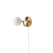 Mobil 12 vägglampa Brass, opal