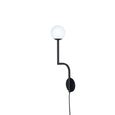 Mobil 46 Cable vägglampa Black, opal