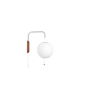Nelson Ball Wall Sconce Cabled, Small, Off-white