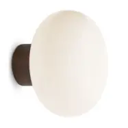 New Works - Karl-Johan Vägglampa Smoked Oak/Opal Glass