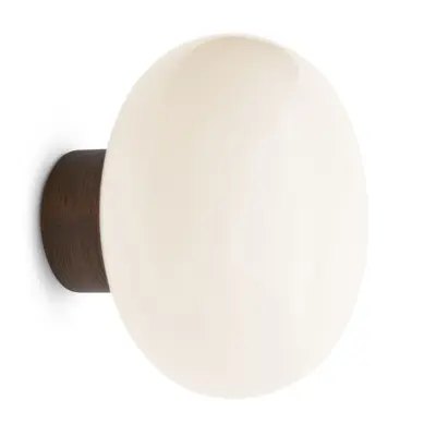 New Works - Karl-Johan Vägglampa Smoked Oak/Opal Glass