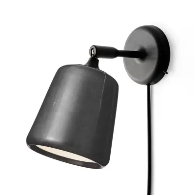 New Works - Material Vägglampa Black Marble