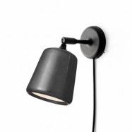 New Works Material vägglampa Black marble