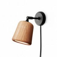 New Works Material vägglampa Natural oak