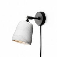 New Works Material vägglampa White marble