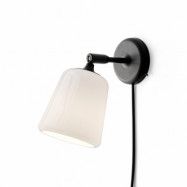 New Works Material vägglampa White opal glass