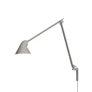 NJP vägglampa lång arm, ljusgrå 60cm