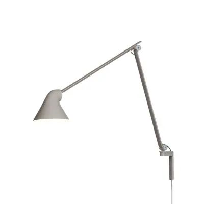 NJP vägglampa lång arm, ljusgrå 60cm
