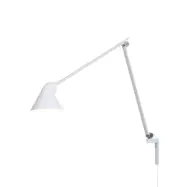 NJP vägglampa lång arm, vit 60cm