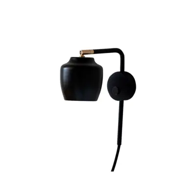 Nola Vägglampa Svart CPH Lighting - Vardagsrum - Aluminium