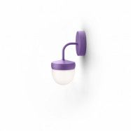 Noon Pan vägglampa frostad 10 cm Lila