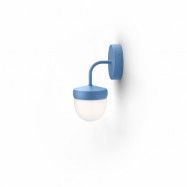Noon Pan vägglampa frostad 10 cm Pastellblå