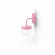 Noon Pan vägglampa frostad 10 cm Rosa