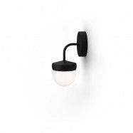 Noon Pan vägglampa frostad 10 cm Svart