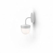 Noon Pan vägglampa frostad 10 cm Vit