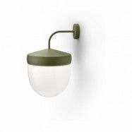 Noon Pan vägglampa frostad 30 cm Militärgrön