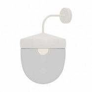Noon Pan vägglampa klar 30 cm Vit