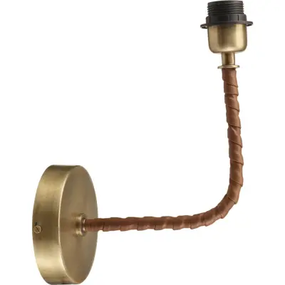 Nora vägglampa, Antikmässing 30cm