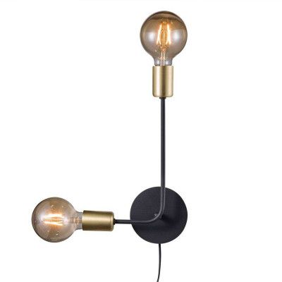 Nordlux - Josefine Vägglampa Black/Brass