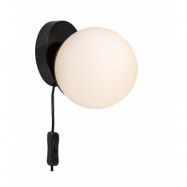 Nordlux - Lilly Vägglampa Black/Opal