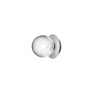 Nuura Aps - Liila 1 vägglampa, silver/klar, Ø 14 cm, IP 44Nuura