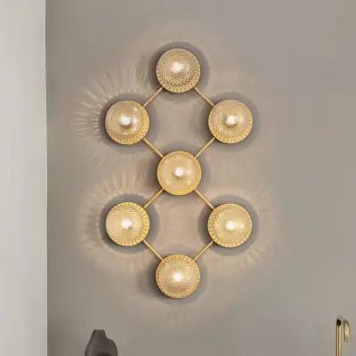Nuura Aps - Liila 7 Vägglampa/Plafond Nordic Gold/Optic ClearNuura