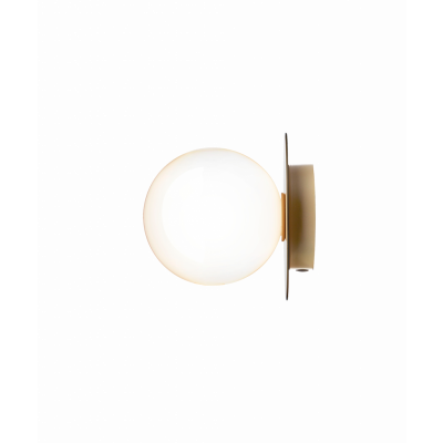 Nuura Aps - Liila 1 Medium vägglampa, guld/vit, varmvit, IP44Nuura