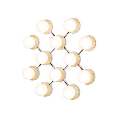 Nuura Aps - Liila 12 Vägglampa/Plafond Nordic Gold/Opal WhiteNuura