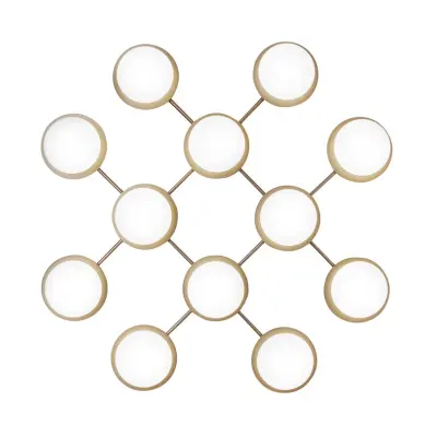 Nuura Aps - Liila 12 Vägglampa/Plafond Nordic Gold/Opal WhiteNuura