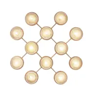 Nuura Aps - Liila 12 Vägglampa/Plafond Nordic Gold/Optic ClearNuura