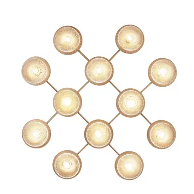 Nuura Aps - Liila 12 Vägglampa/Plafond Nordic Gold/Optic ClearNuura