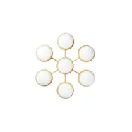 Nuura Aps - Liila Star vägglampa, 7 lampor, guld/opal, varmvitNuura