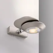 Oculis LED-vägglampa, silverfärgad, 30 cm, järn, 2 lampor – PURE - Sovrum - Modern - Metall - Med flera ljuskällor