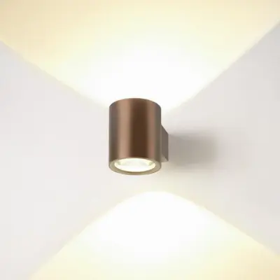 Oculus vägglampa, dimbar till varmt ljus, koppar – SLV - Vardagsrum - Modern - Aluminium - Med en ljuskälla