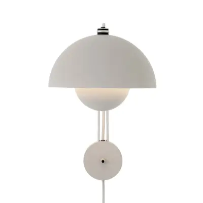 &Tradition - Flowerpot VP8 vägglampa matt ljusgrå