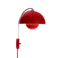 &Tradition - Flowerpot VP8 vägglampa, stickkontakt, cinnoberröd