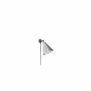 Patina vägglampa, rå aluminium