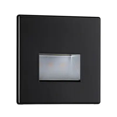 Paulmann - EDGE LED-vägginbyggnadslampa svart matt