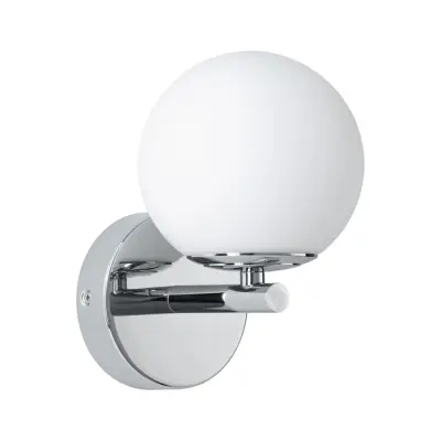 Paulmann - Gove LED-vägglampa IP44 3000K 400lm krom/satin