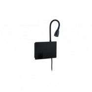 Paulmann - Halina LED Vägglampa USB C Matt Svart