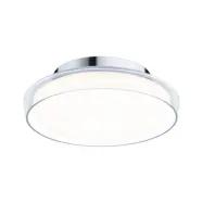 Paulmann - Luena LED-taklampa, IP44, krom, Ø 25 cm