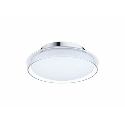 Paulmann - Luena LED-taklampa, IP44, krom, Ø 25 cm