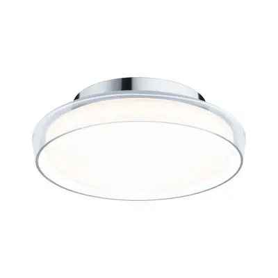 Paulmann - Luena LED-taklampa, IP44, krom, Ø 25 cm