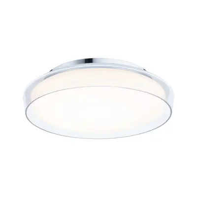 Paulmann - Luena LED-taklampa, IP44, krom, Ø 35 cm