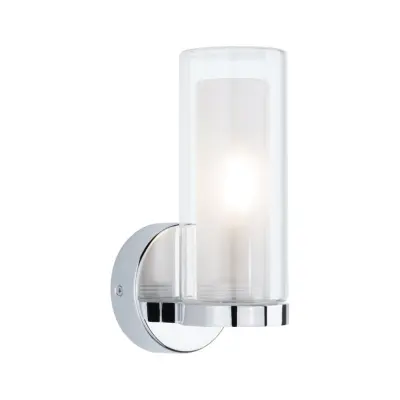 Paulmann - Luena LED Vägglampa IP44 Dim. Krom/Clear