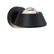 Paulmann - Sabik LED Vägglampa IP44 Dim. Svart