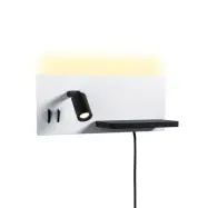 Paulmann - LED-vägglampa Serra, svart, 2 700 K, höger