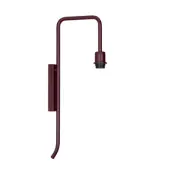 Pensile vägglampa fast inst dark red E27