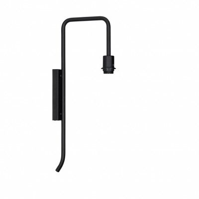 Pensile vägglampa fast inst svartstruktur E27