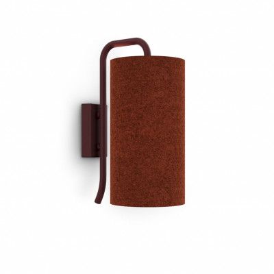 Pensile vägglampa S dark red E27